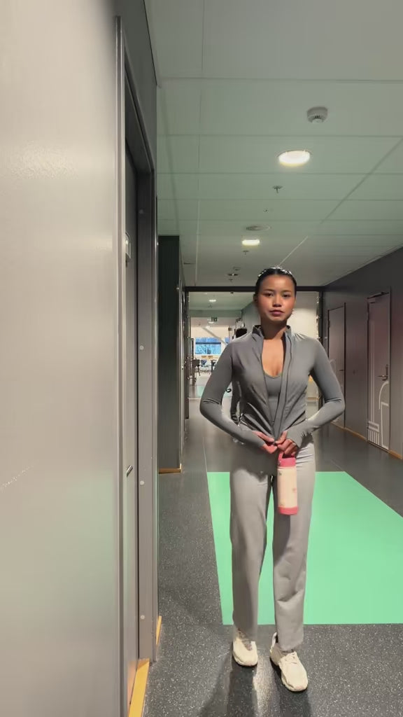 Glow Backless Halter Bra (Blue Grey)